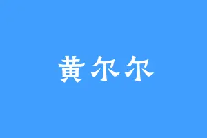 黄尔尔