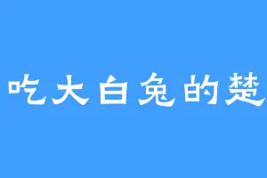 爱吃大白兔的楚美