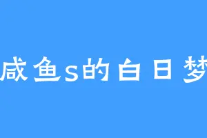 咸鱼s的白日梦