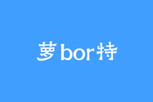 萝bor特