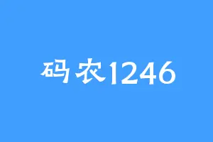 码农1246
