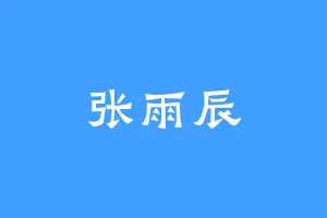 张雨辰