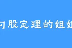 勾股定理的姐姐
