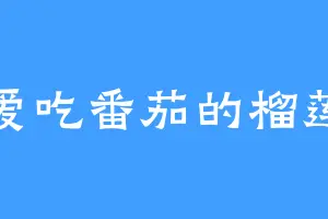爱吃番茄的榴莲