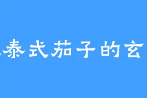 爱吃泰式茄子的玄上人
