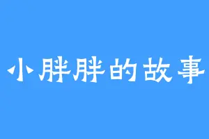 小胖胖的故事