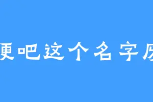 随便吧这个名字废了
