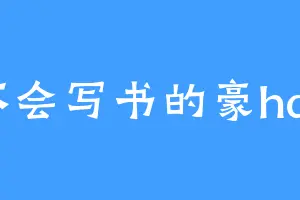 不会写书的豪hao