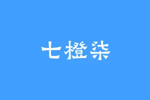 七橙柒