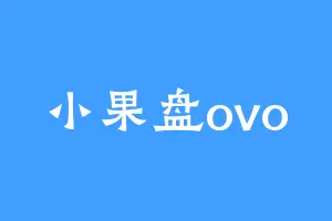 小果盘ovo