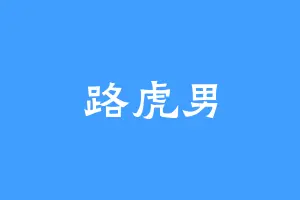 路虎男