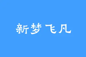 新梦飞凡