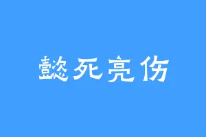 懿死亮伤