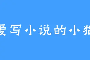 爱写小说的小猫