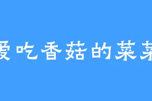 爱吃香菇的菜菜